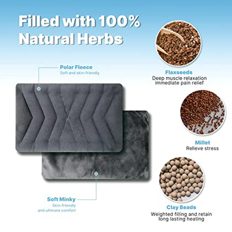 Health Care Products Wholesale Reusable Microwave Body Heating Pad for Pain Relief