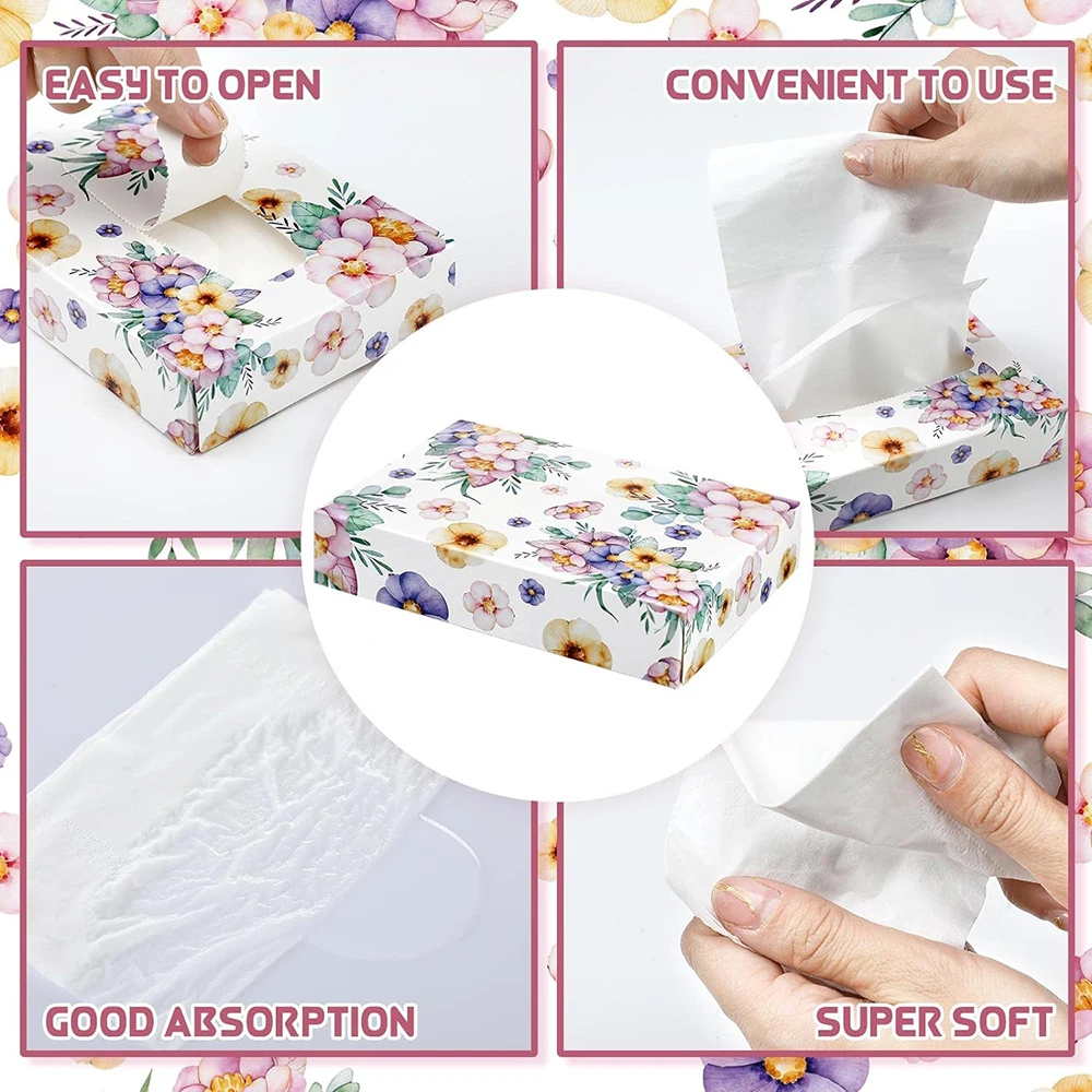 CUSTOM BOX PACK 20*19cm FACE TISSUES PAPER 100 SHEETS FACIAL TISSUE Customized Box Facial Tissue