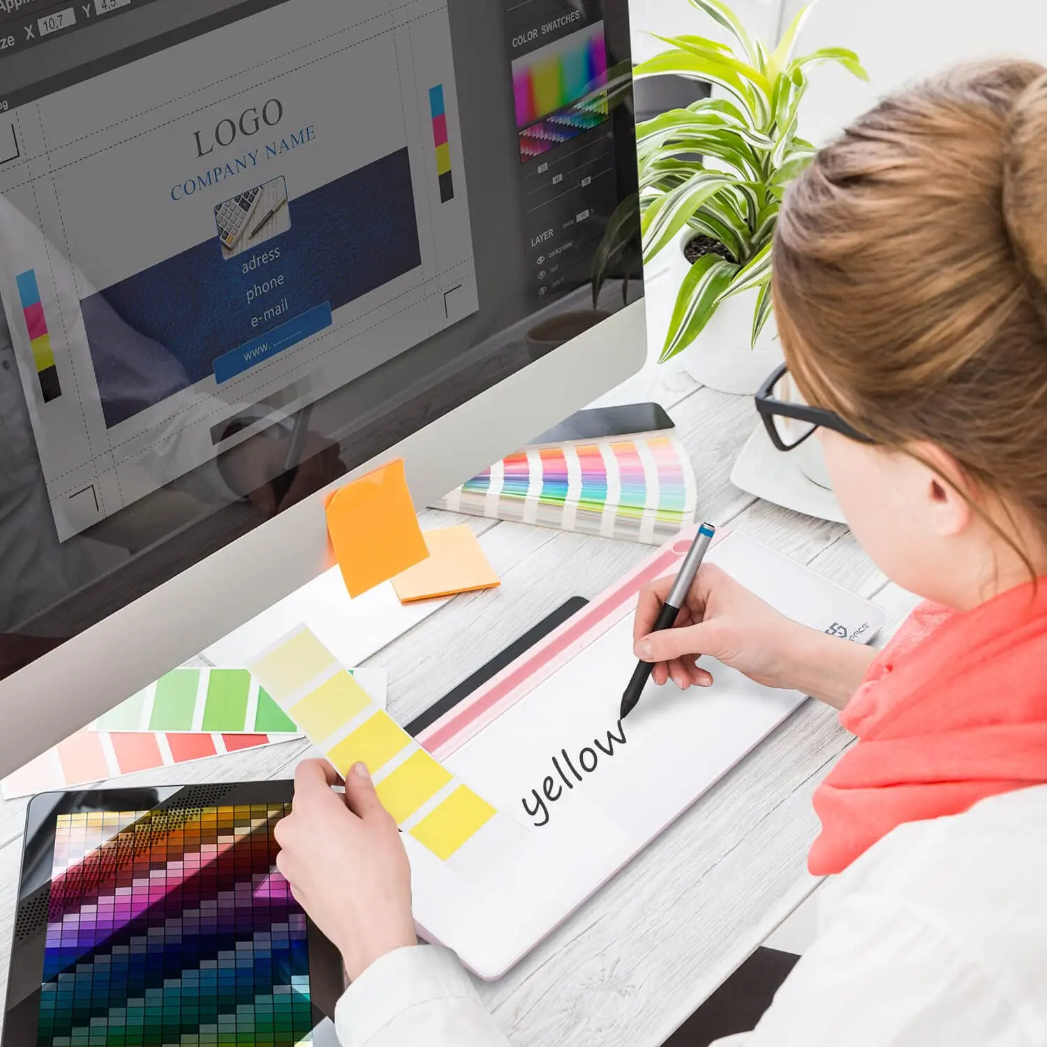 2022 new arrival office glass dry erase desktop computer storage whiteboard pad