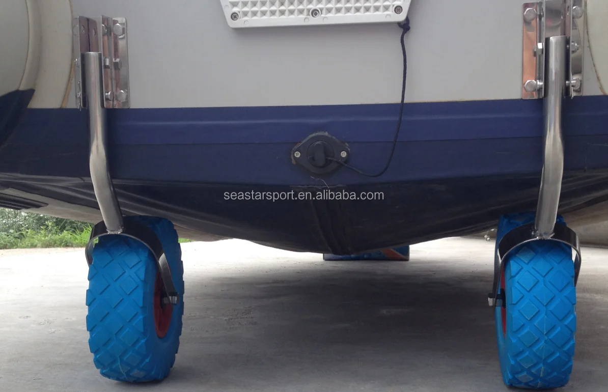Water Sport Inflatable Boat Launch Wheels Small Boat