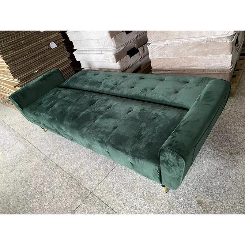 UK Standard Fireproof Foam and Fabric Sofa Bed Folding Bed 3 Seats Living Room Sofa