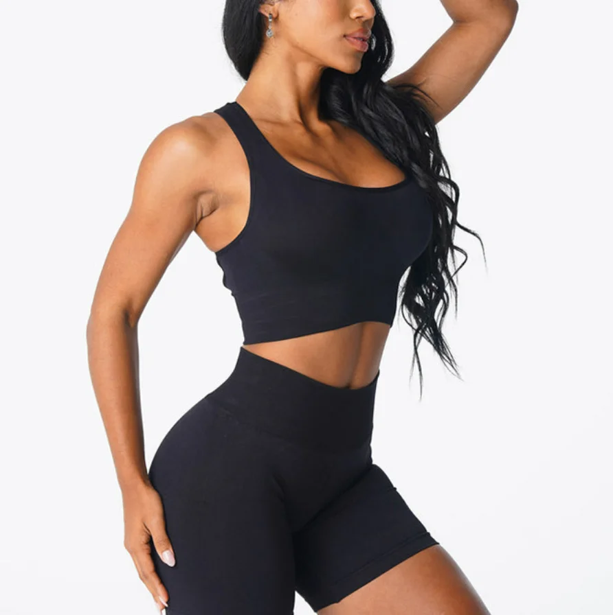 woman sportswear fitness custom push up bra gym sports seamless nvgtn bra