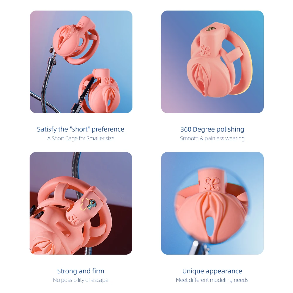 Sevanda  Short Style Penis Lock Chastity  Abs Sex Toys for Adult Man Used in Sex Games