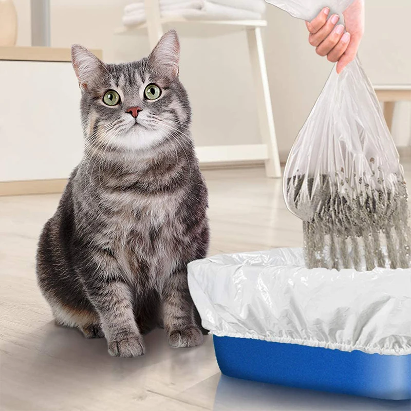Super Strong Bearing Kitty Waste Bags Pet Waste Poop Bags Holder Cat Litter Filter Bag