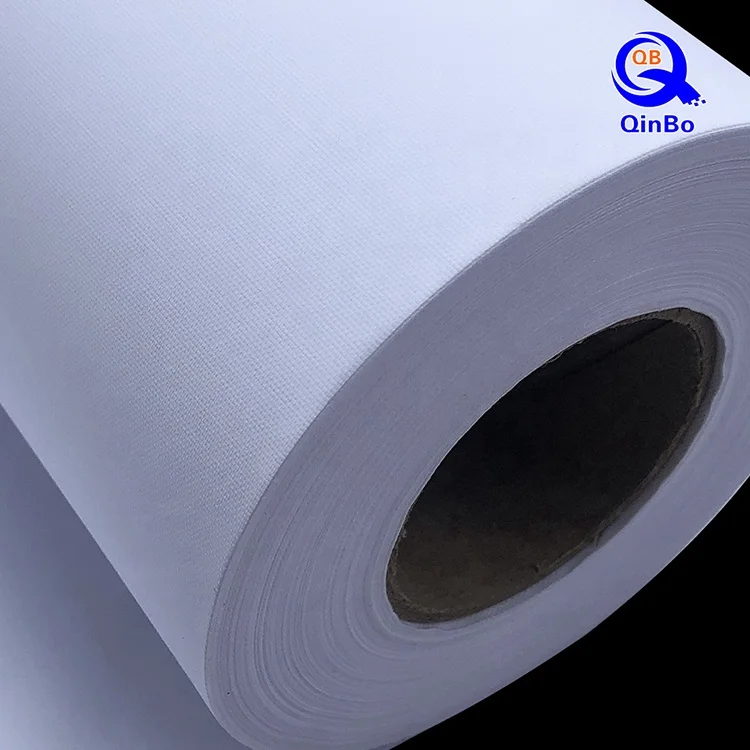 152cm*50m Waterproof inkjet canvas 110GMS Matte polyester canvas for Pigment / dye  ink  printing Digital canvas Rolls