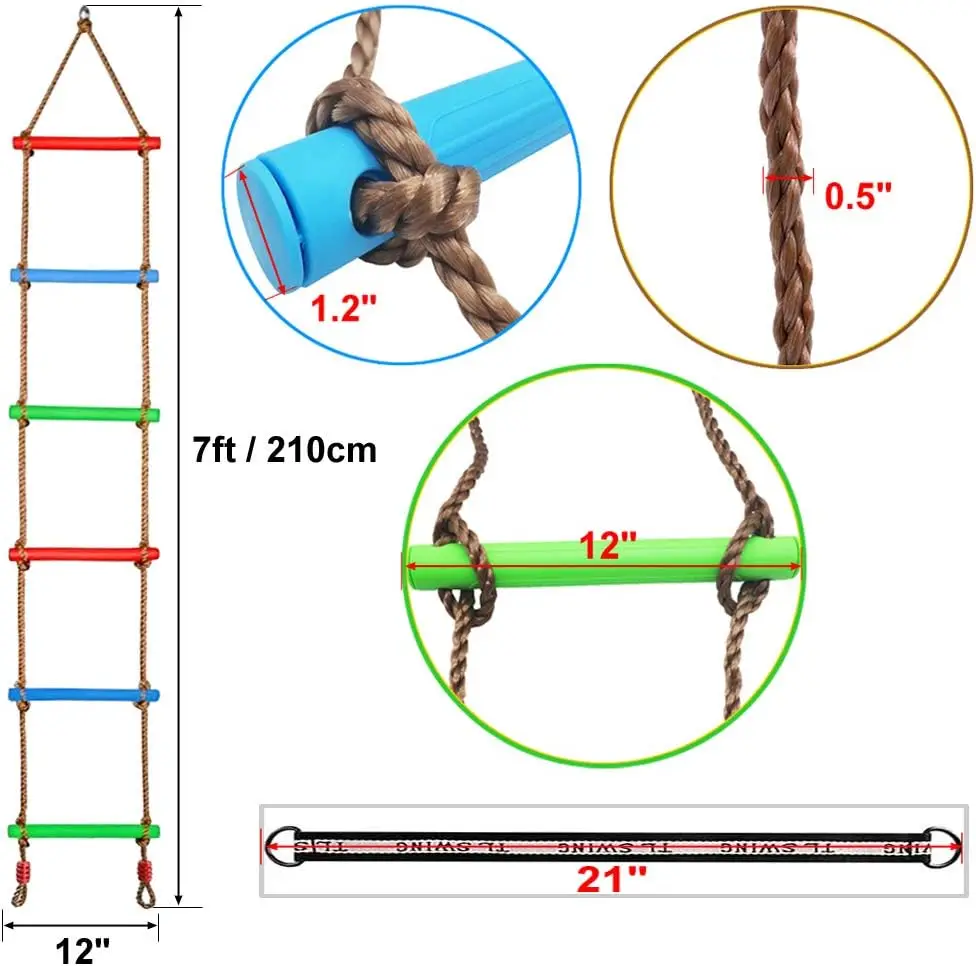 Toy  Playground Swing Plastic Climbing Rope Ladder