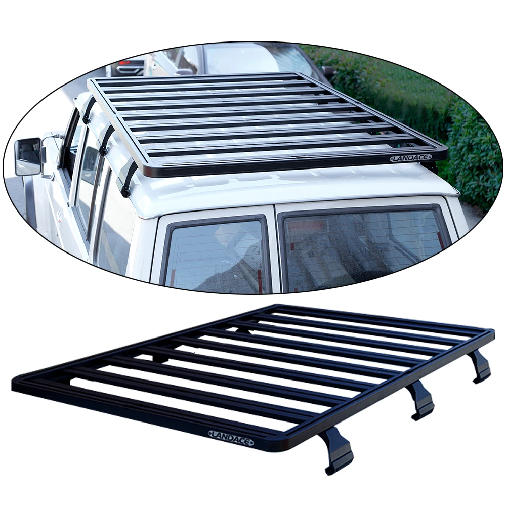 4x4 Offroad Accessories Aluminum Flat Roof Rack System For Nissan Patrol Y60 Y61Y62