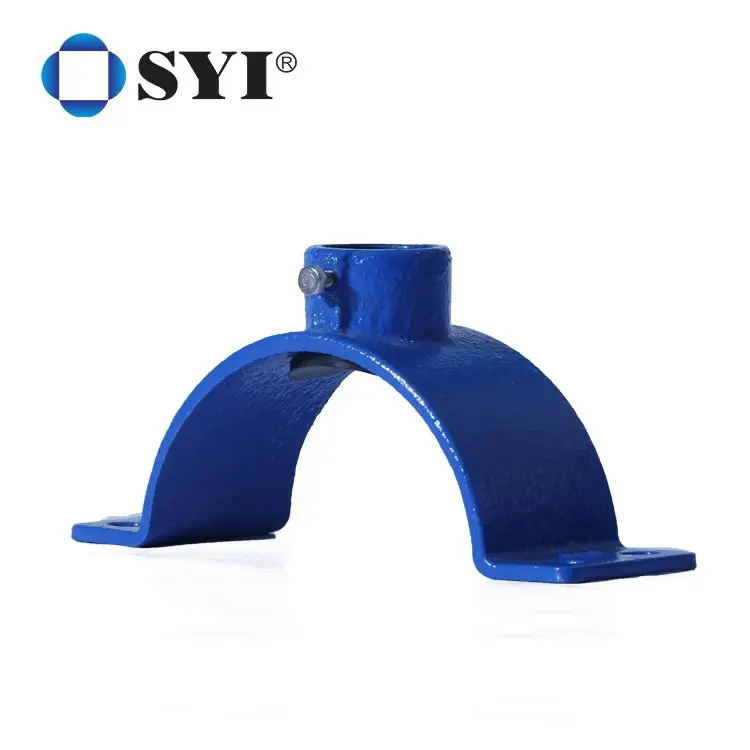SYI Factory Directly Sale Ductile Iron Tapping Saddle With SS Band Strapped For Di/Steel Pipe