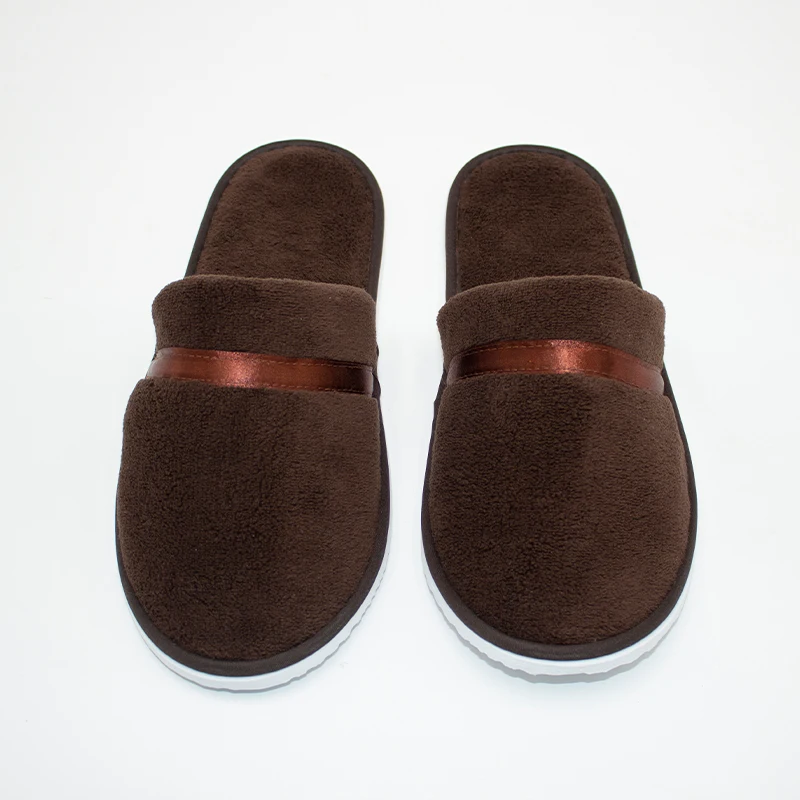 Custom Logo for Spa Disposable Hotel Slippers  OEM Wholesale Guest Bedroom Slipper Biodegradable Hotel Amenity