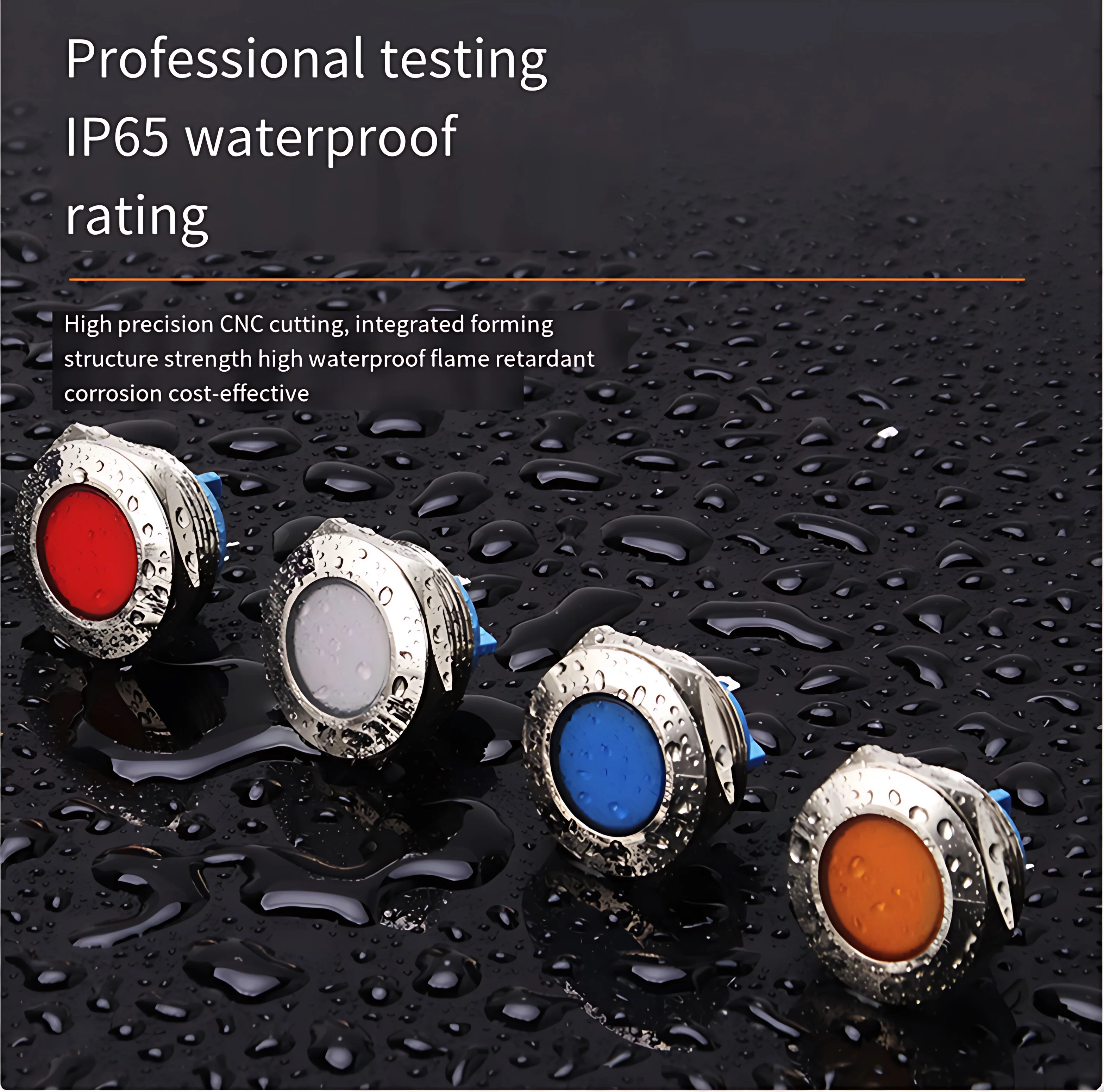 12/16/19/22MM Metal Waterproof Signal Indicator Light Emergency Equipment Indicator Light 3-6V 12-24V