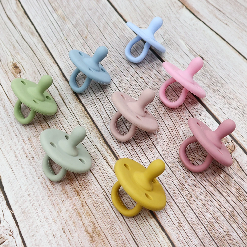 Manufacture Bulk Food Grade Soft Customized Silicone Baby Feeding Pacifier