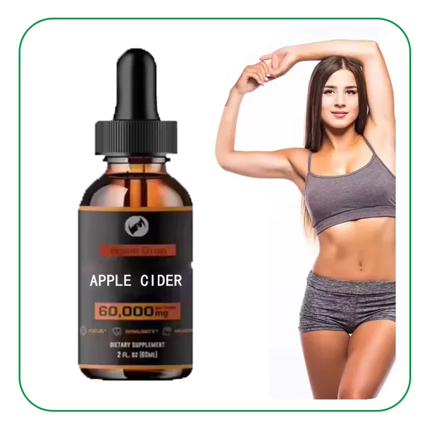 OEM Apple Cider Vinegar Vitamin drop Digestive Support Boost Metabolism Slimming Apple Cider Vinegar Drops