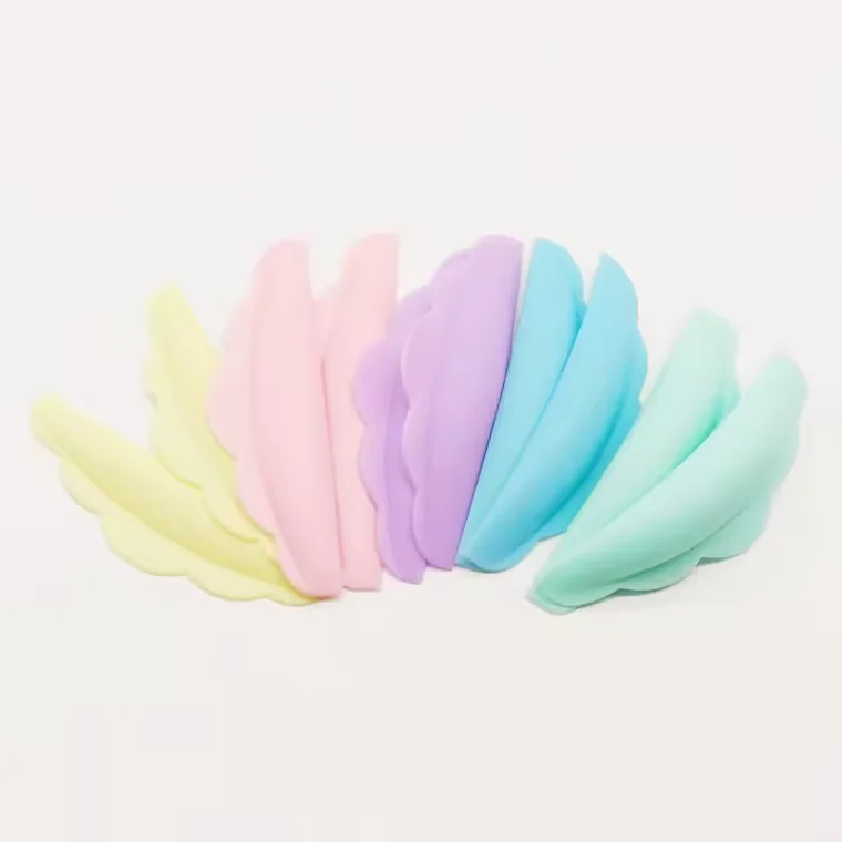 Custom Package Colorful eyelash curler pads silicone lash perm pads 5 pairs/bag S M M1 M2 L eye lash lift rod Lifting Sheilds