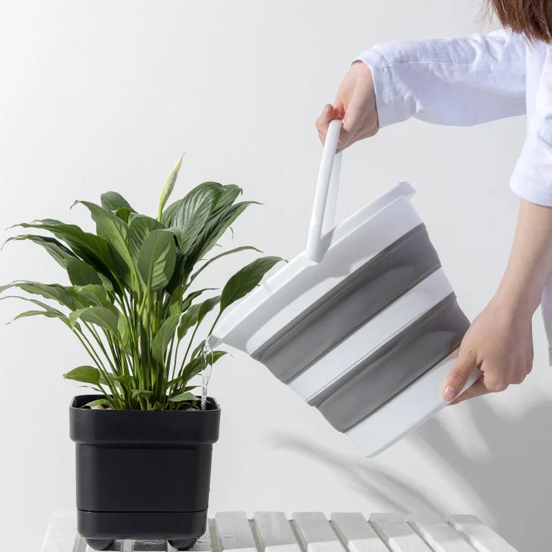 Silicone Bath Foldable Washing Bucket Cleaning Washing Round Collapsible buckets