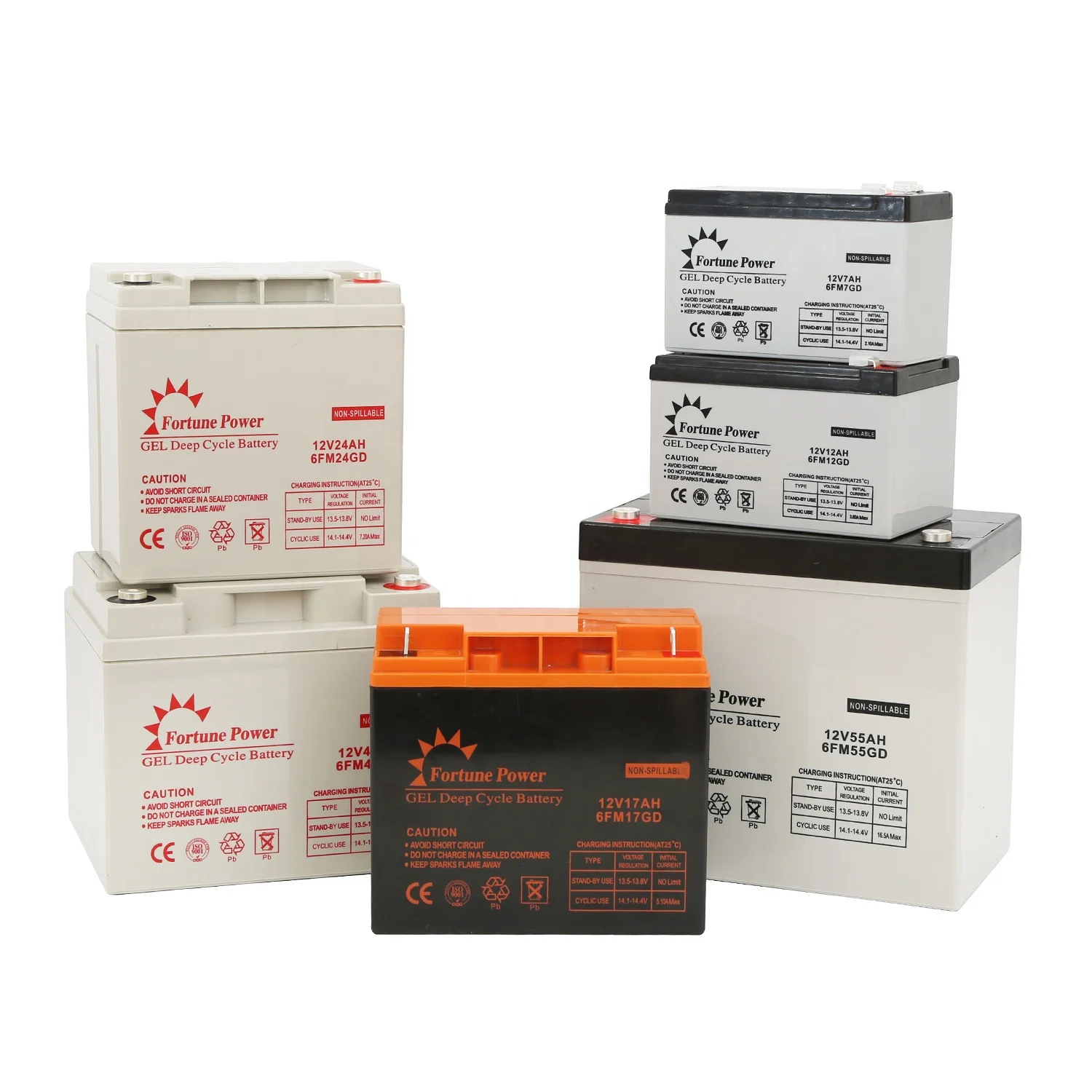 Fortune Power Factory 12v/12ah lead acid shengdeli batteries