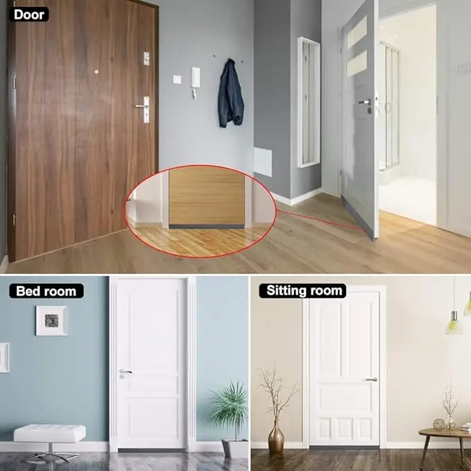 Door seam door bottom sealing strip Winter windproof insulation door bottom windproof strip silicone sealing strip