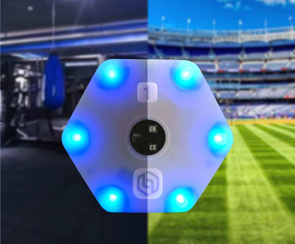 Premium Reaction Training Lamp for Basketball Football, Boxing, Handball & More - Agile Speed Equipment Bundle with 6 Lights+App