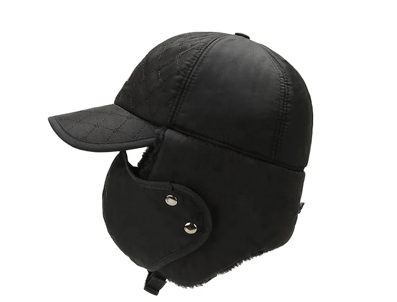 2022 New Black Winter Warm Hat Baseball Cap