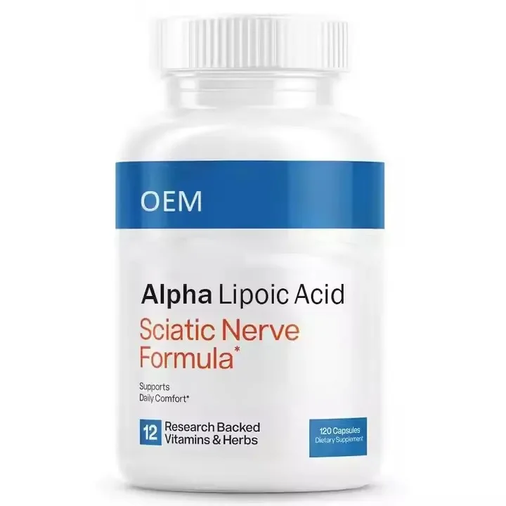 OEM Dietary Alpha Lipoic Acid Support Capsules Food Supplement 600MG Alpha Lipoic Acid Capsules
