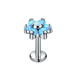 Chinese Manufacturer Titanium Piercing Shinny Zircon Seed Bead Stud Earrings