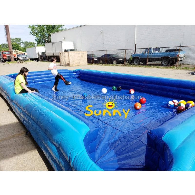 New snooker inflatable pool table snooker soccer football billiard game inflatable snookerball table
