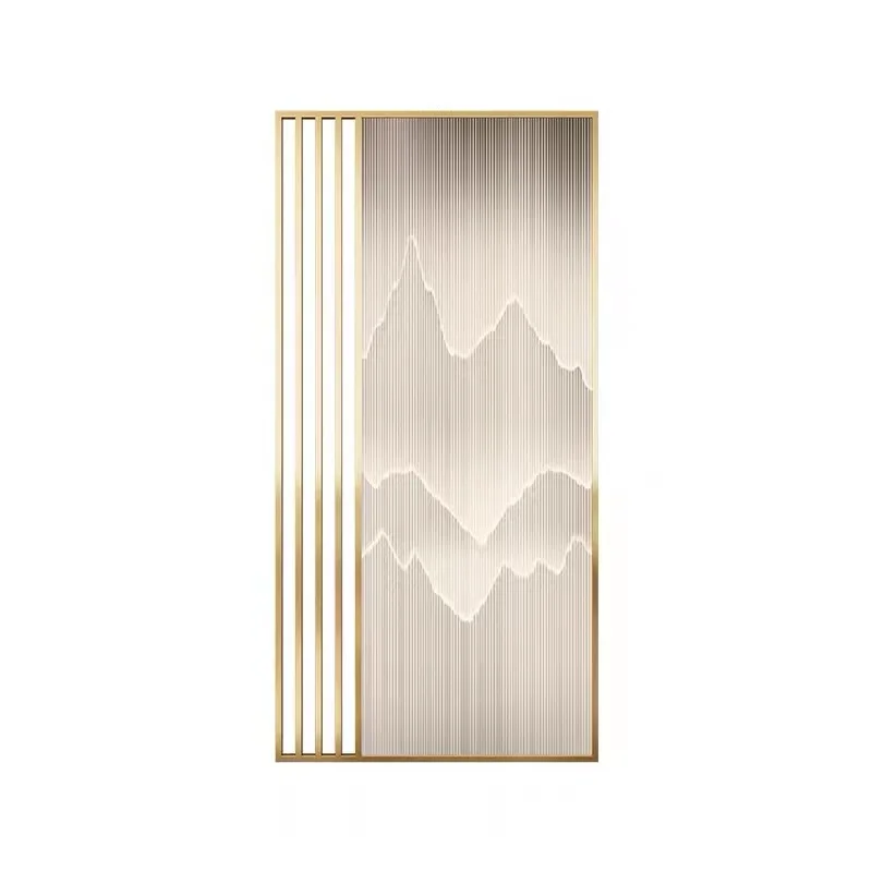 Metal luxury room dividers for living room and dining room partition designs