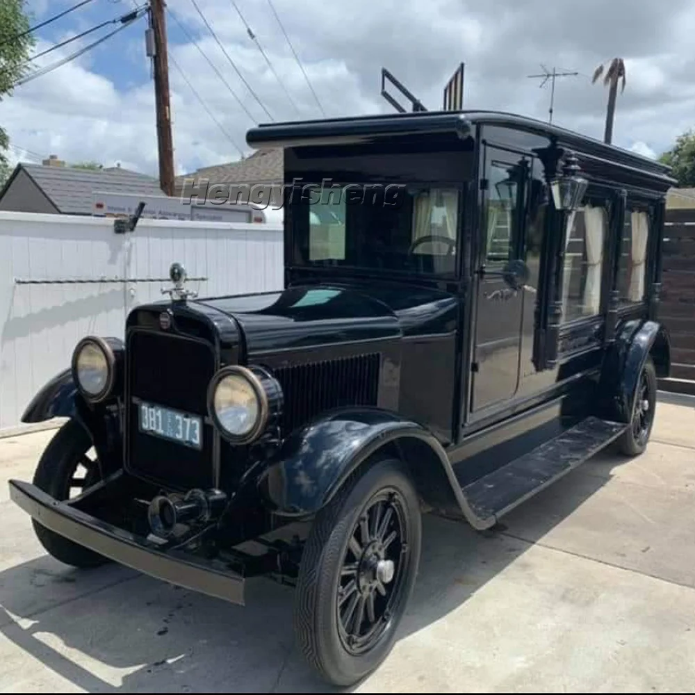 Premium limousine with 5KW motor retro coffin truck funeral coach hearse hearse with good price