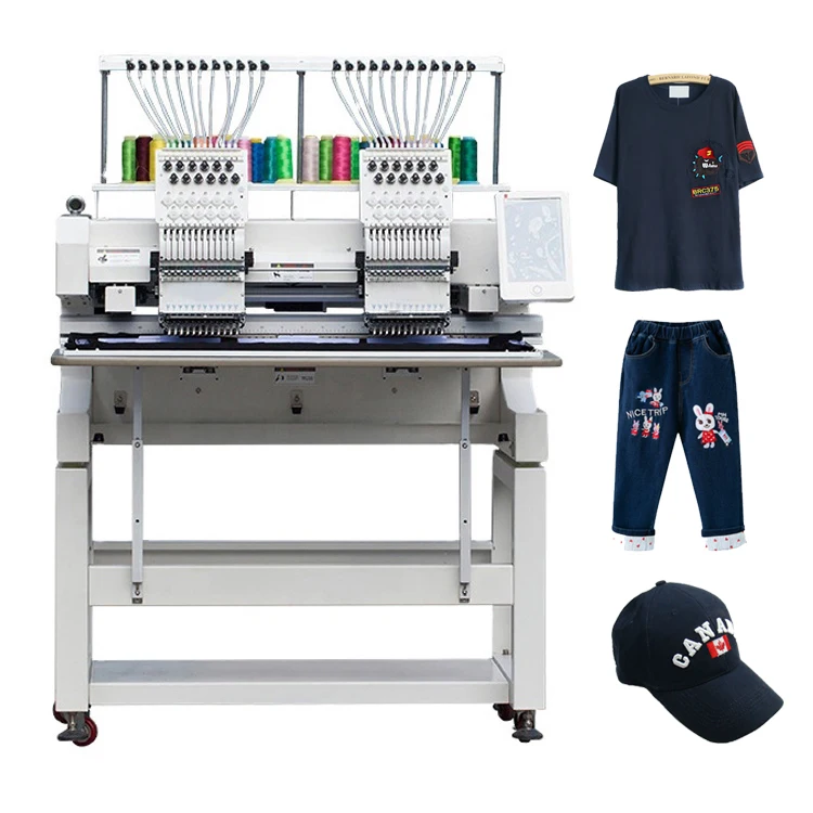 high speed commercial two flat multihead jinyu multi head quilting embroidery machine home computerized 15 head model 2023 8/4
