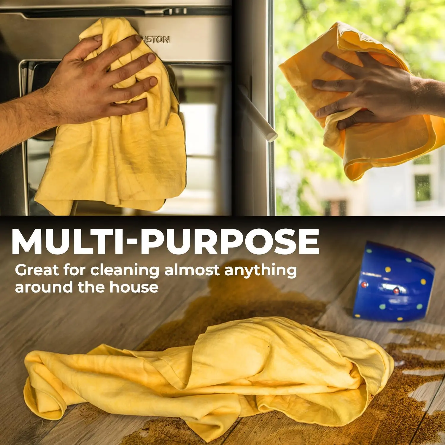 32*43cm  64x43cm PVA Drying Towel Shammy   Large Car Drying PVA Towel Reusable Soft Car Wash Cloth