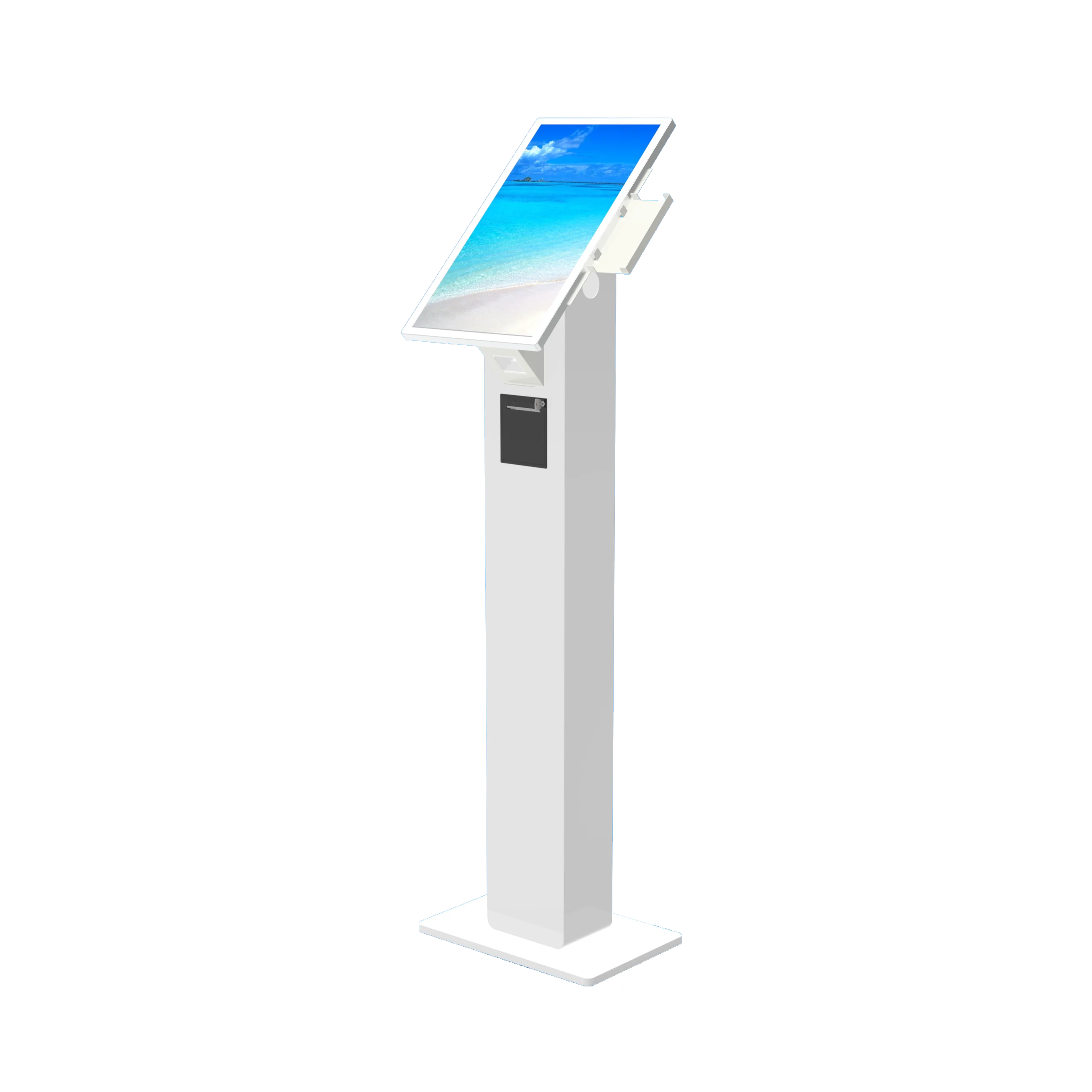 23.6 Inches Fast Food 21.5inch Self Ordering Information Touch Screen In Restaurant Checkout Counters Coffee Payment Kiosk