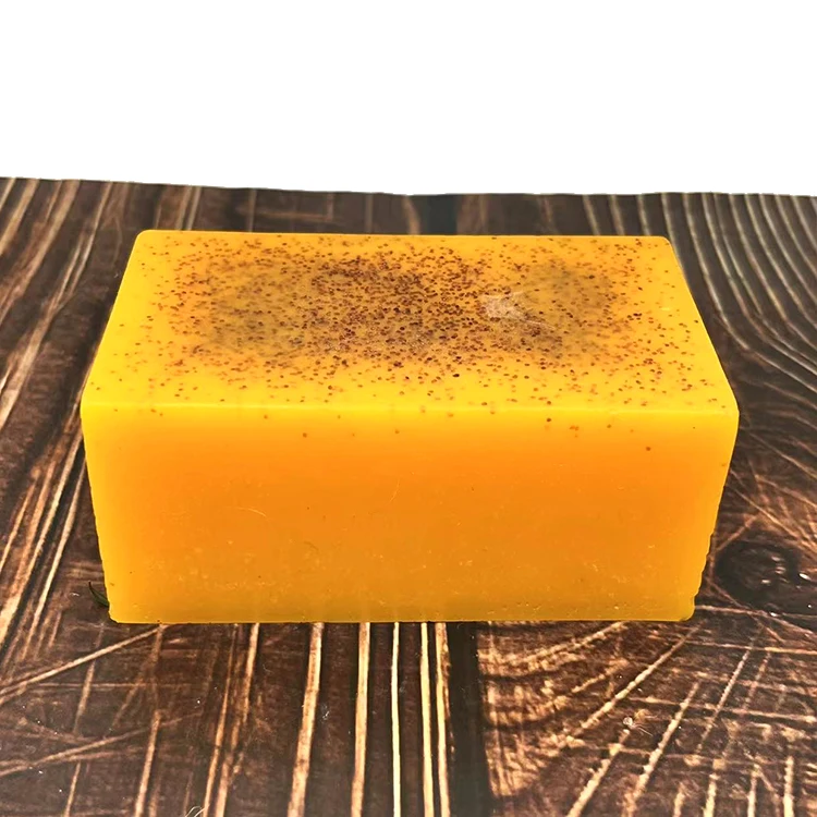 250g Skin Brightening Deep Cleansing Smoothing Turmeric Kojic Acid Lemon Soap for Dark Spots & Acne