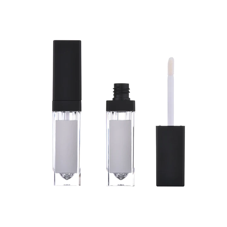 Luxury square Make Your Own Lip gloss tube with light and mirror empty gold led lip gloss tubes custom