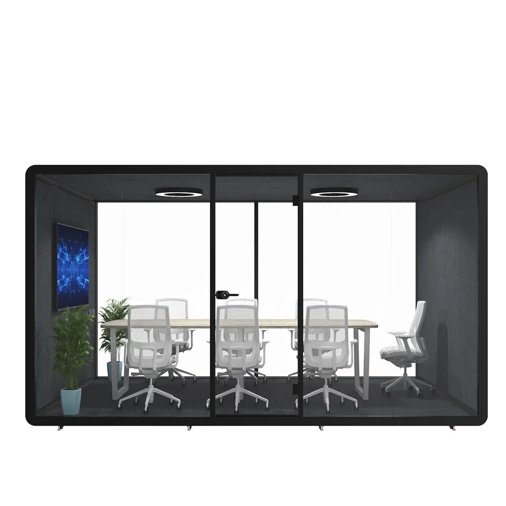 Mobile meeting room for 8 people soundproof room business negotiation room Private Space Silence booth