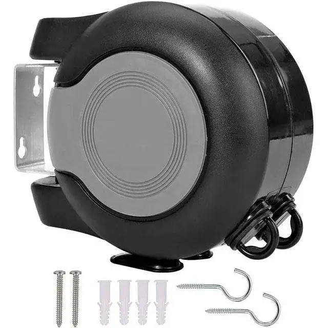 Double Retractable Washing Lines Heavy Duty Clothes Line Retractable Clothesline Rope for Indoor Outdoor Laundry Drying