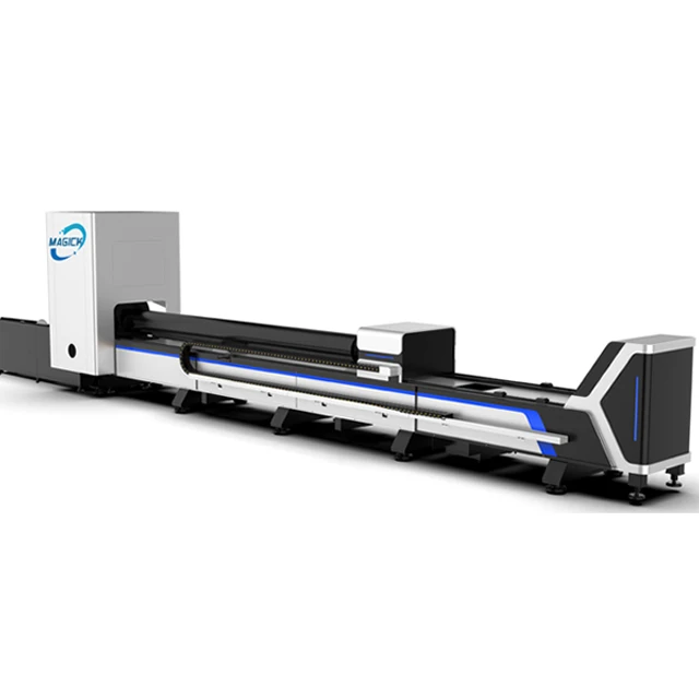 Automatic fiber laser cutting machine with tube cutting fiber laser tube pipe cutting machine