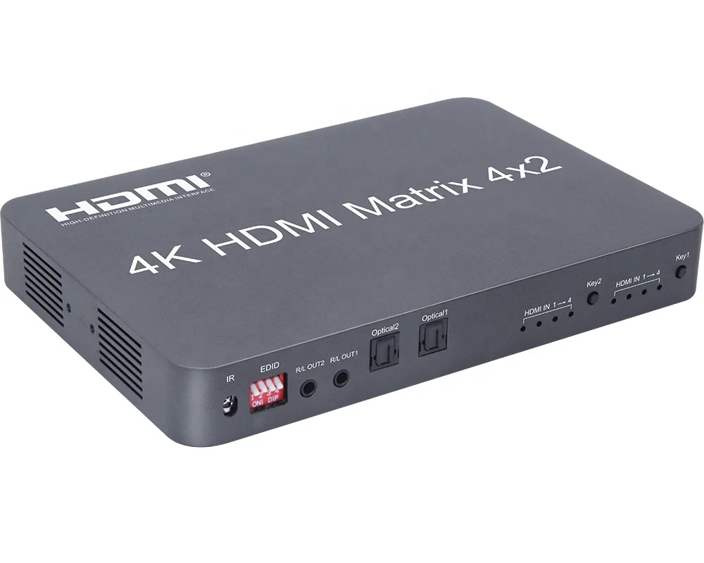 
1.4V 4Kx2K HDMI Matrix 4x2 with audio output 