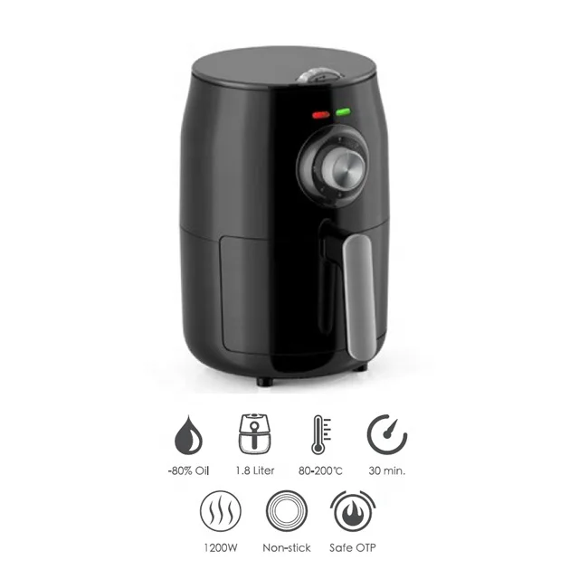 Mini electric air fryer no oil 1.8L capacity Non-Stick Cooking Surface frying food without oil frying machine