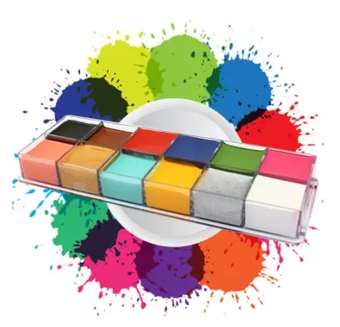 12 Colors Face Body Paint Makeup Super Concentrated Oil Paint Beauty
