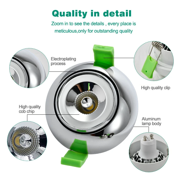 Factory wholesale price Adjustable round MR16 GU10 housing frame mr16 fixture GU5.3 down light housing