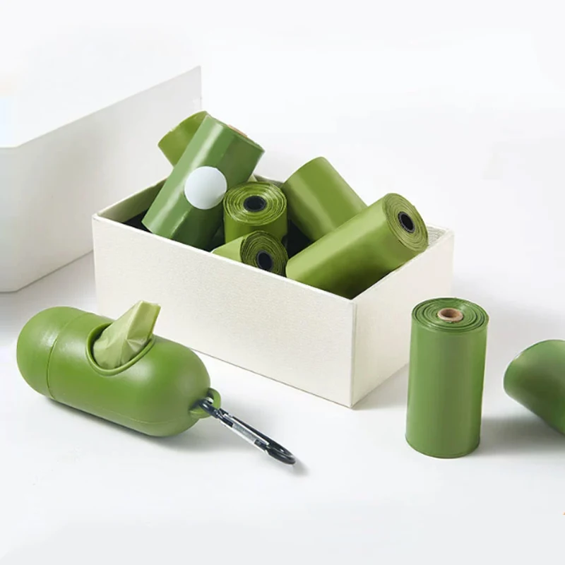 2023 Amazon-Best Selling Plastic Capsule Shape Dog Waste Bags With Clip