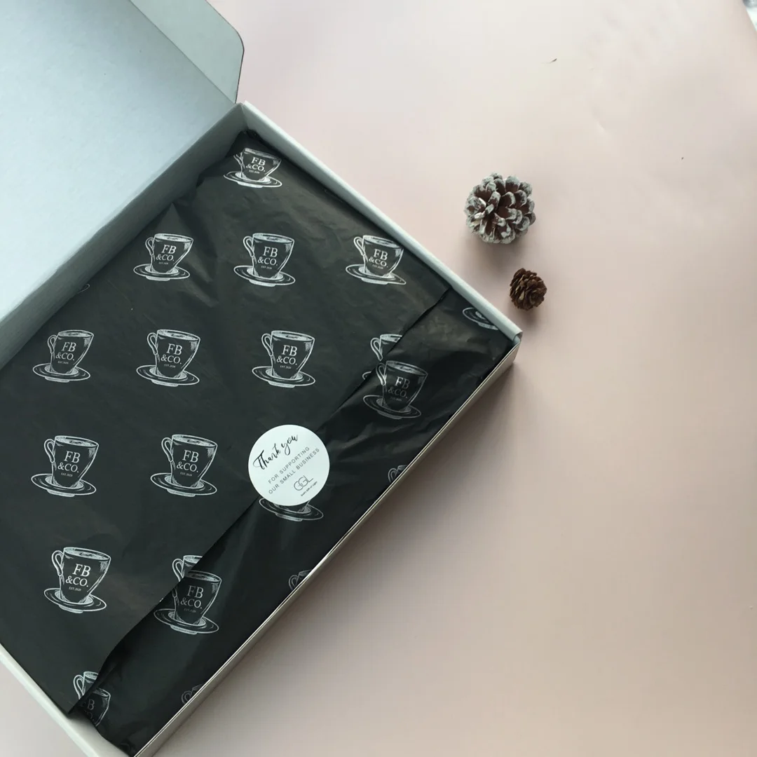 
high quality Wholesale cheap price 17gsm custom logo printing packing wholesale wrapper tissue paper with logo for garment 