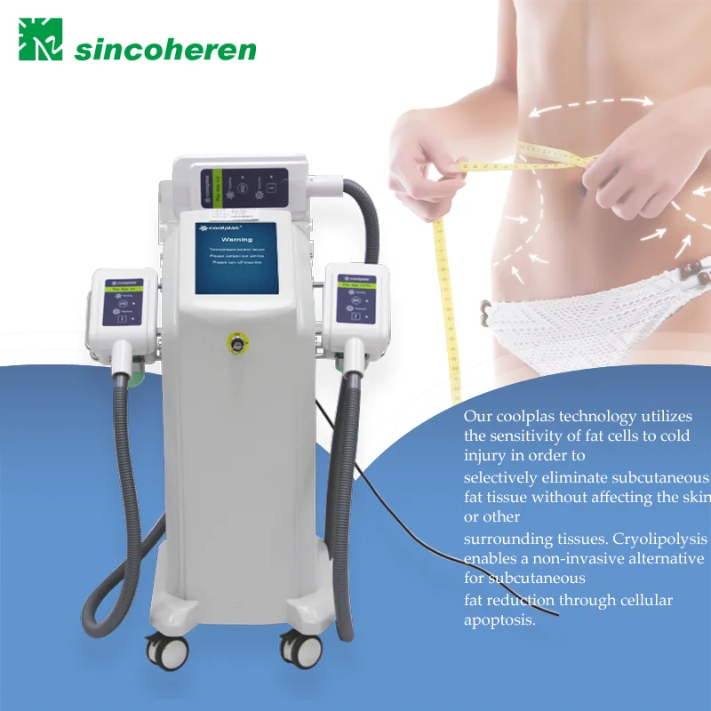 Sincoheren Coolplas Newest fat freeze slimming cryotherapy 360 cryo fat freezing weight loss cooling equipment