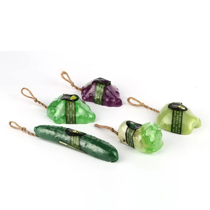 Manufactures fruit flowers shape soap private label vegan organic face beauty soap lemon Cucumber Coconut rose handmade soap