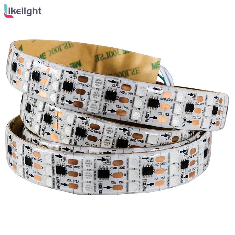 Сверхяркость SMD 5050 RGB светодиодные чипы dc12v 144 светодиодов/м 4 пикселей на метр WS2811/ucs1903 цифровая светодиодная лента