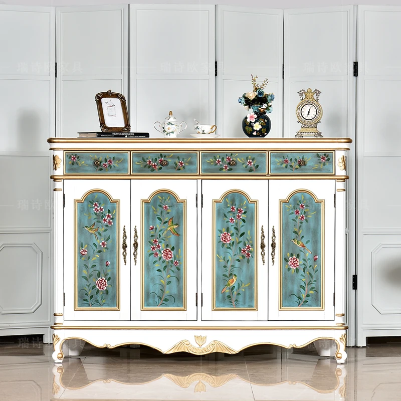 Professional American Modern MDF Shoe Storage Cabinet Luxury Wooden Entrance for Home Villa Hotel Laundry Basement Entry Room