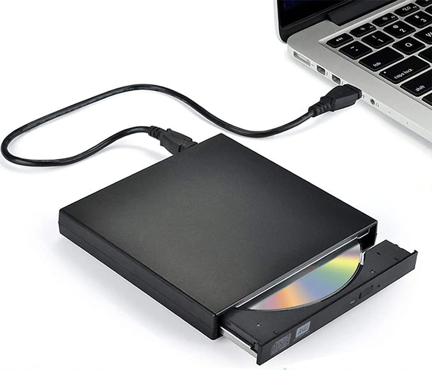 External CD DVD Drive USB 2.0 DVD Optical Reader Portable DVD Player for PC Laptop Desktop Computer