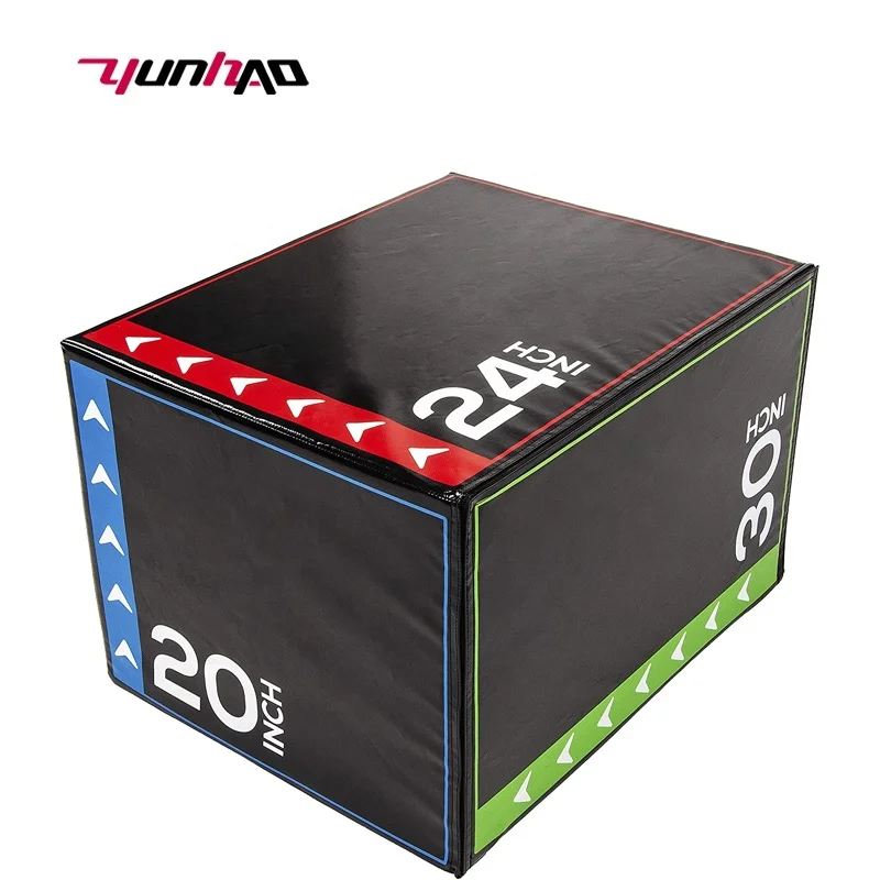 Wholesale Commercial Fitness Equipment Balance Training 20 Inch 24 Inch 30 Inch 3 in1 Soft Foam Plyometric Jump Box