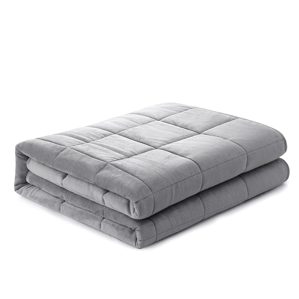 Panic Buying High Quality Cooling Therapy Weighted Blanket  for Anxiety Relief Use Quilted Technique