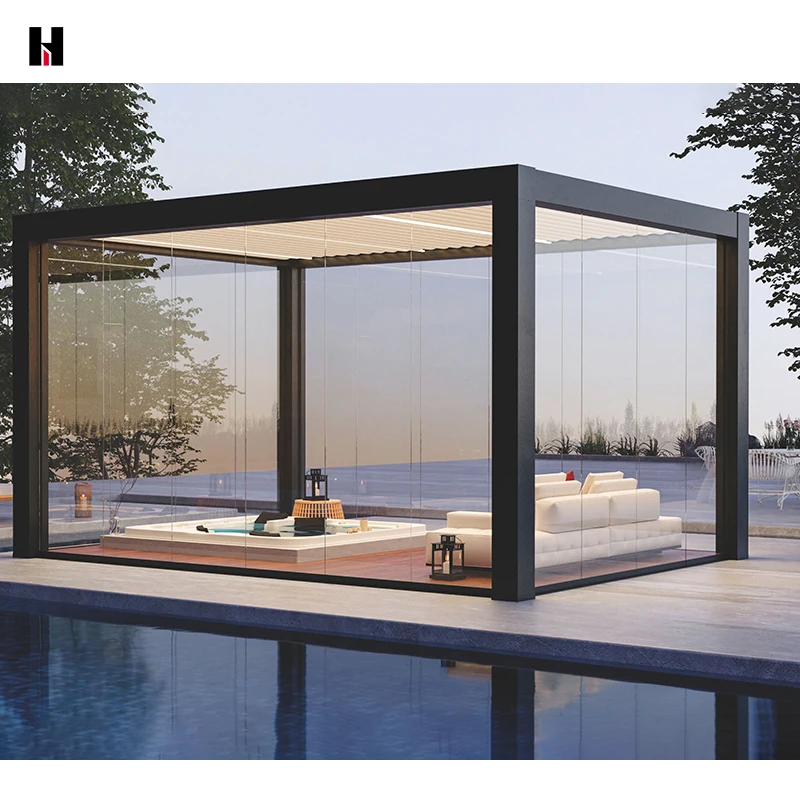 Refoser pergola bioclimatique алюминиевая уличная Современная китайская беседка