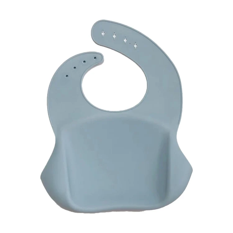 
custom logo colourful silicon and washsble feeding toddler baby bib set 